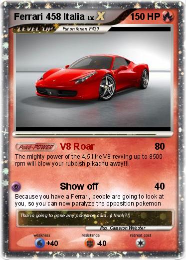Pokemon Ferrari 458 Italia