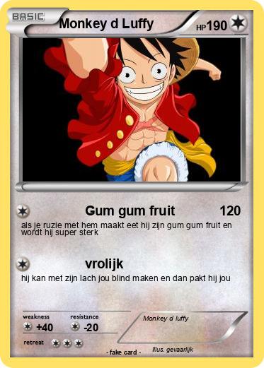 Pokemon Monkey d Luffy
