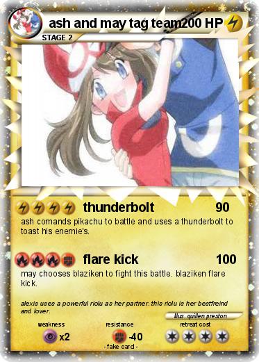 Pokemon ash and may tag team