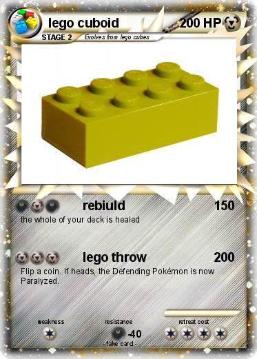 Pokemon lego cuboid