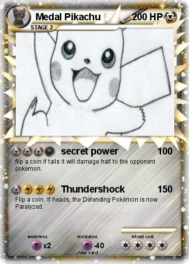 Pokemon Medal Pikachu