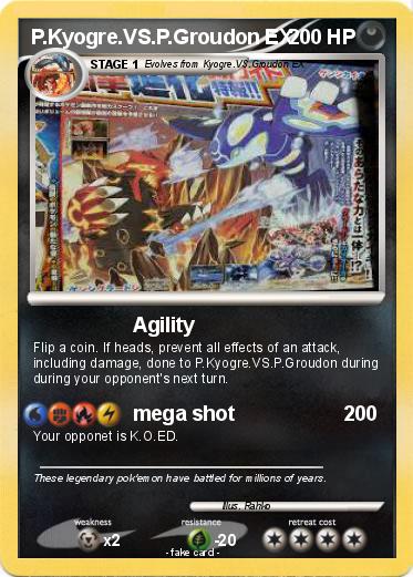 Pokemon P.Kyogre.VS.P.Groudon EX