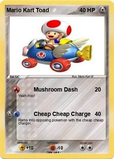 Pokemon Mario Kart Toad
