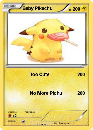 Pokemon Baby Pikachu