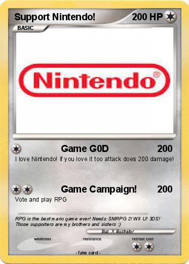 Pokemon Support Nintendo!