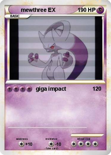 Pokemon mewthree EX