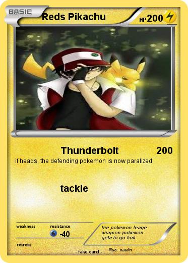 Pokemon Reds Pikachu