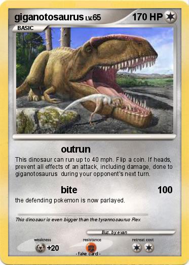 Pokemon giganotosaurus