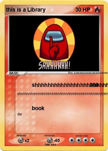 Pokemon this is a Library