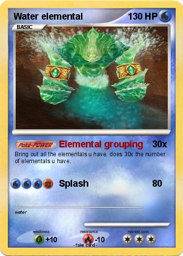 Pokemon Water elemental