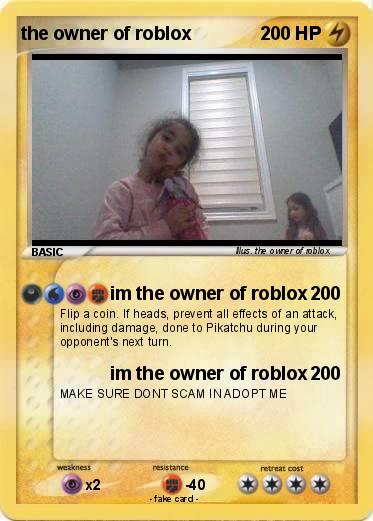 Pokemon the owner of roblox