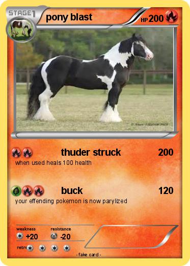 Pokemon pony blast