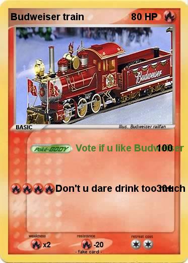 Pokemon Budweiser train