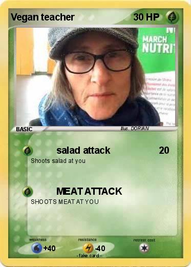 Pokemon Vegan teacher