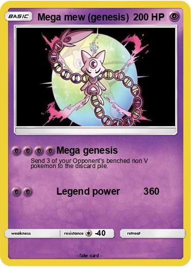 Pokemon Mega mew (genesis)