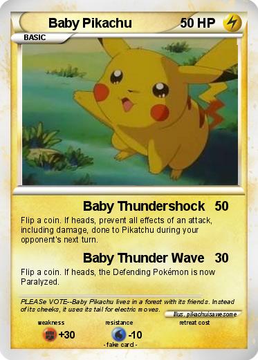Pokemon Baby Pikachu