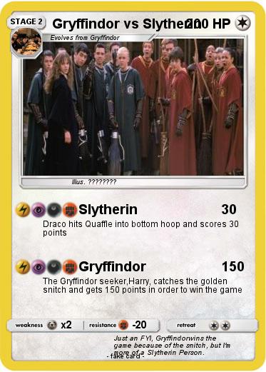 Pokemon Gryffindor vs Slytherin