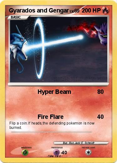 Pokemon Gyarados and Gengar