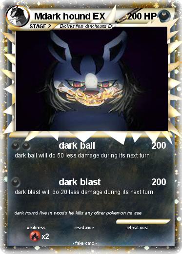 Pokemon Mdark hound EX