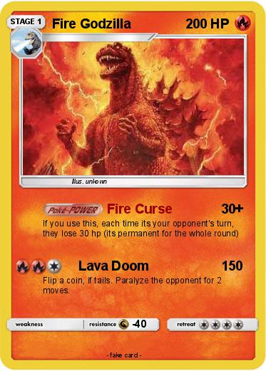 Pokemon Fire Godzilla