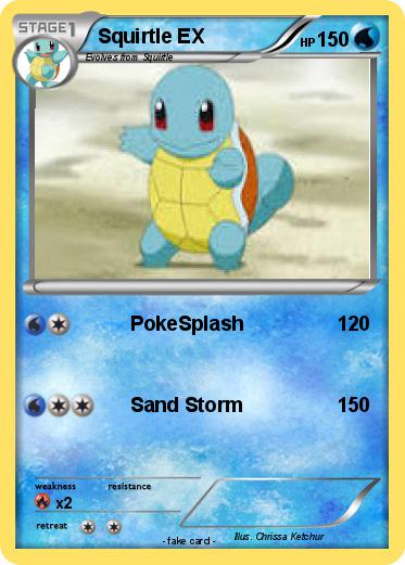 Pokemon Squirtle EX