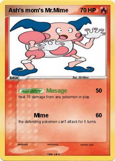 Pokemon Ash's mom's Mr.Mime