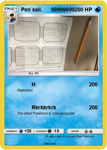 Pokemon Pen sail.      99999999
