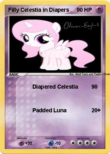 Pokemon Filly Celestia in Diapers