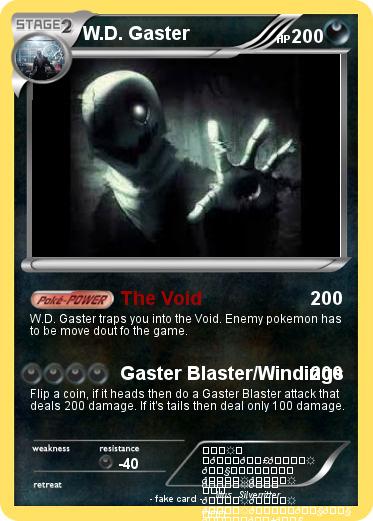 Pokemon W.D. Gaster