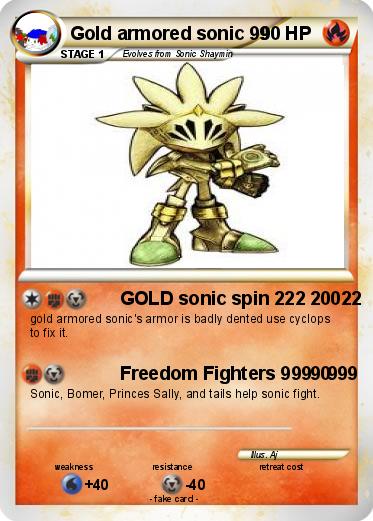 Pokemon Gold armored sonic 99