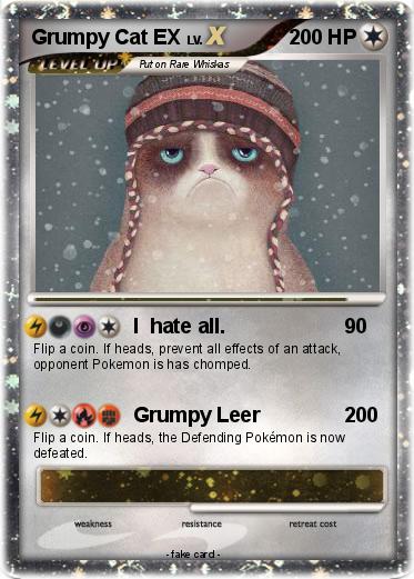 Pokemon Grumpy Cat EX