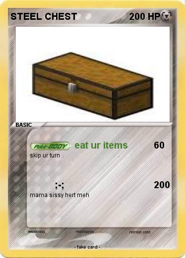 Pokemon STEEL CHEST Pokemon STEEL CHEST