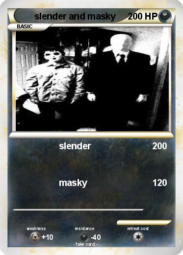 Pokemon slender and masky