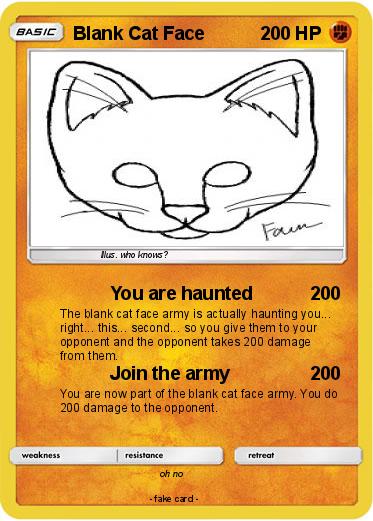 Pokemon Blank Cat Face