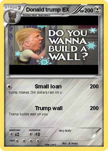 Pokemon Donald trump EX