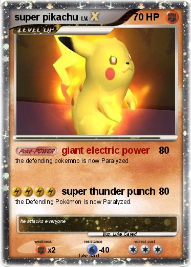 Pokemon super pikachu