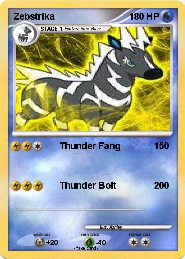 Pokemon Zebstrika