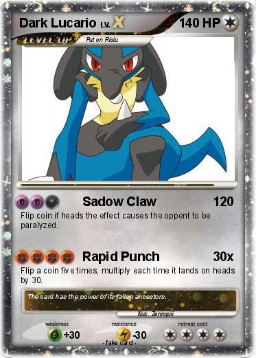 Pokemon Dark Lucario