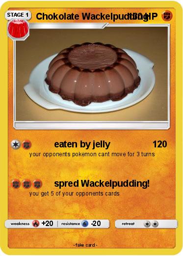 Pokemon Chokolate Wackelpudding