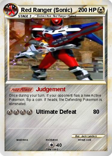 Pokemon Red Ranger (Sonic)