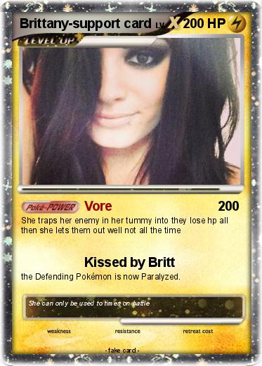 Pokemon Brittany-support card
