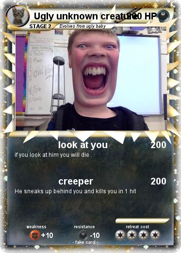 Pokemon Ugly unknown creature