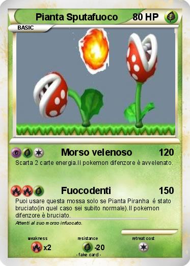 Pokemon Pianta Sputafuoco