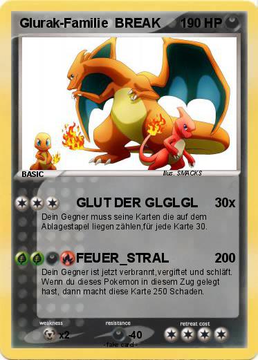 Pokemon Glurak-Familie  BREAK