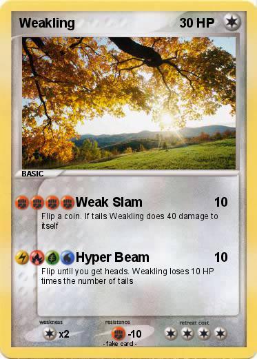 Pokemon Weakling