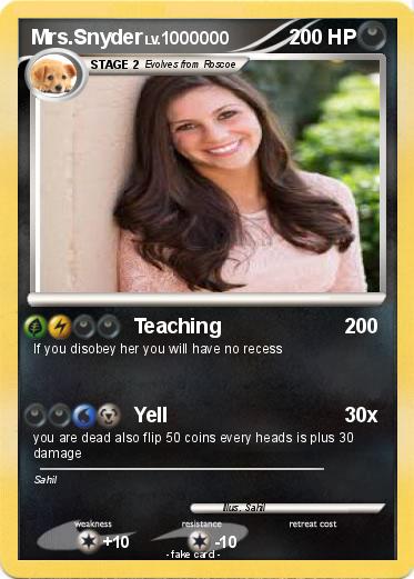 Pokemon Mrs.Snyder