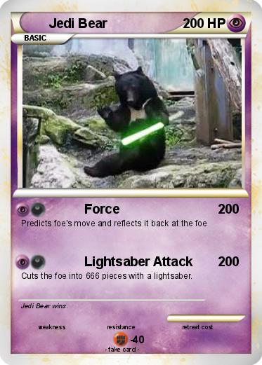 Pokemon Jedi Bear