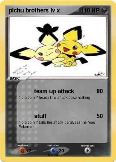 Pokemon pichu brothers lv x