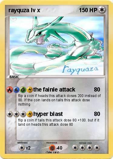 Pokemon rayquza lv x