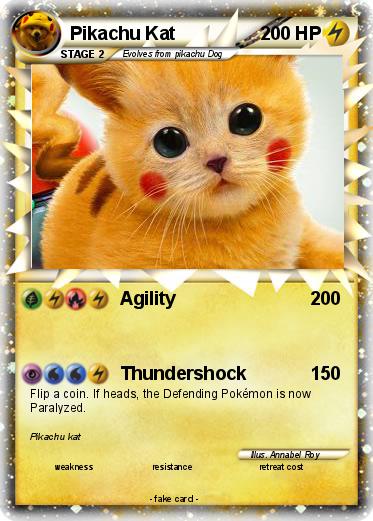 Pokemon Pikachu Kat